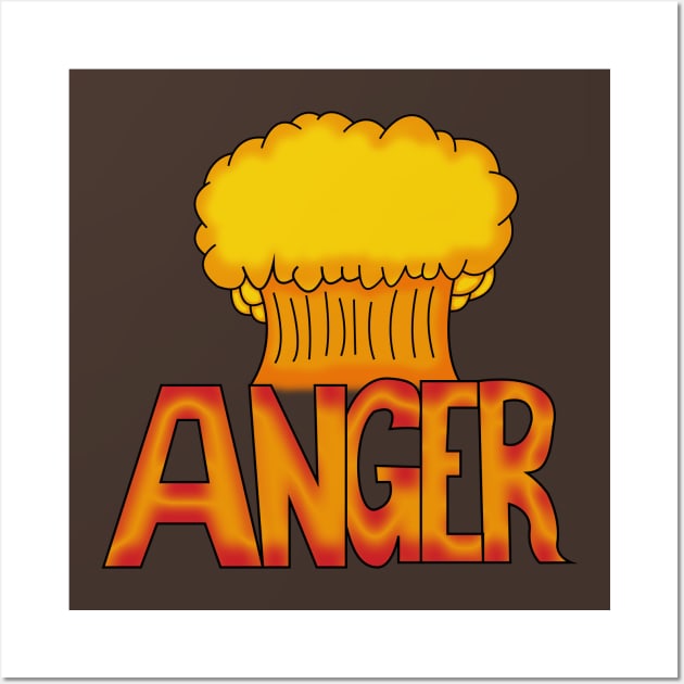 Anger Wall Art by CuJo's Hangout